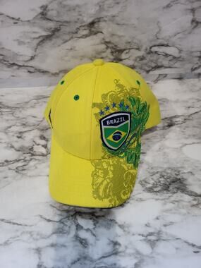 Brazil adjustable soccer Hat